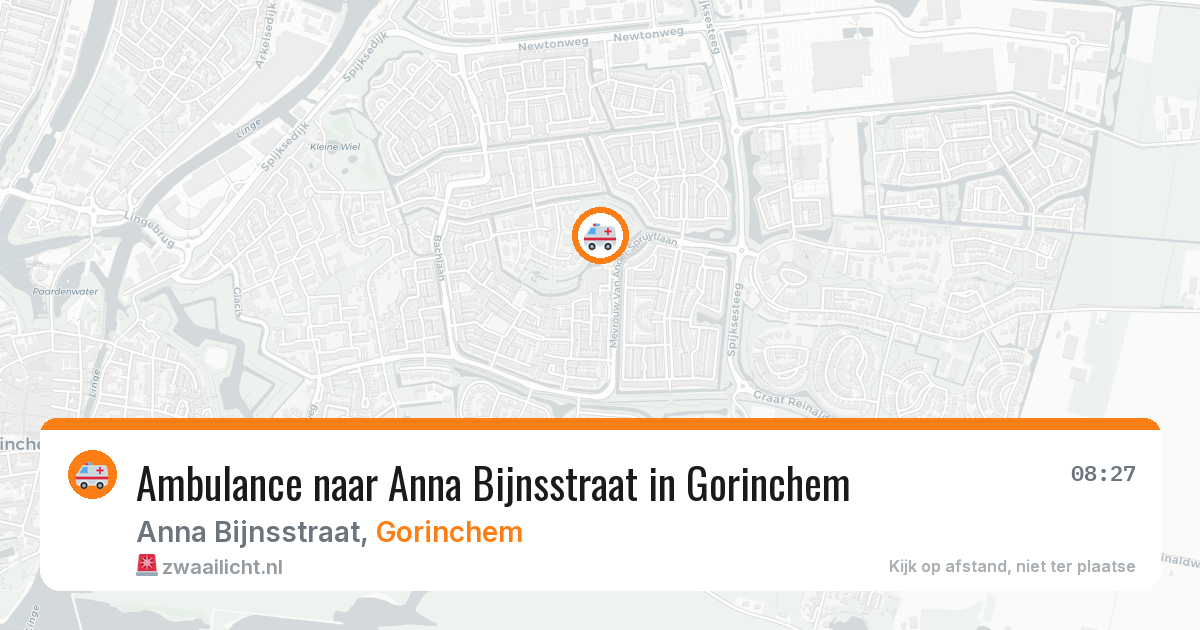 Ambulance naar Anna Bijnsstraat in Gorinchem — 2 aug 2026