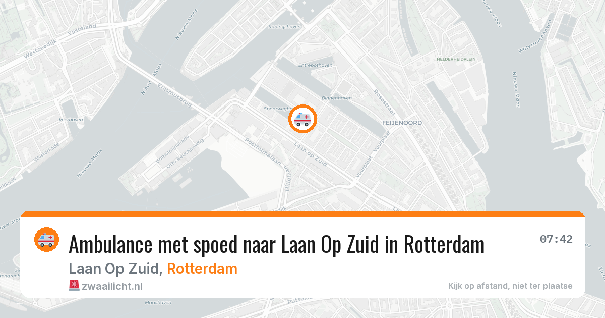 Ambulance met spoed naar Laan Op Zuid in Rotterdam — 18 mrt 2026
