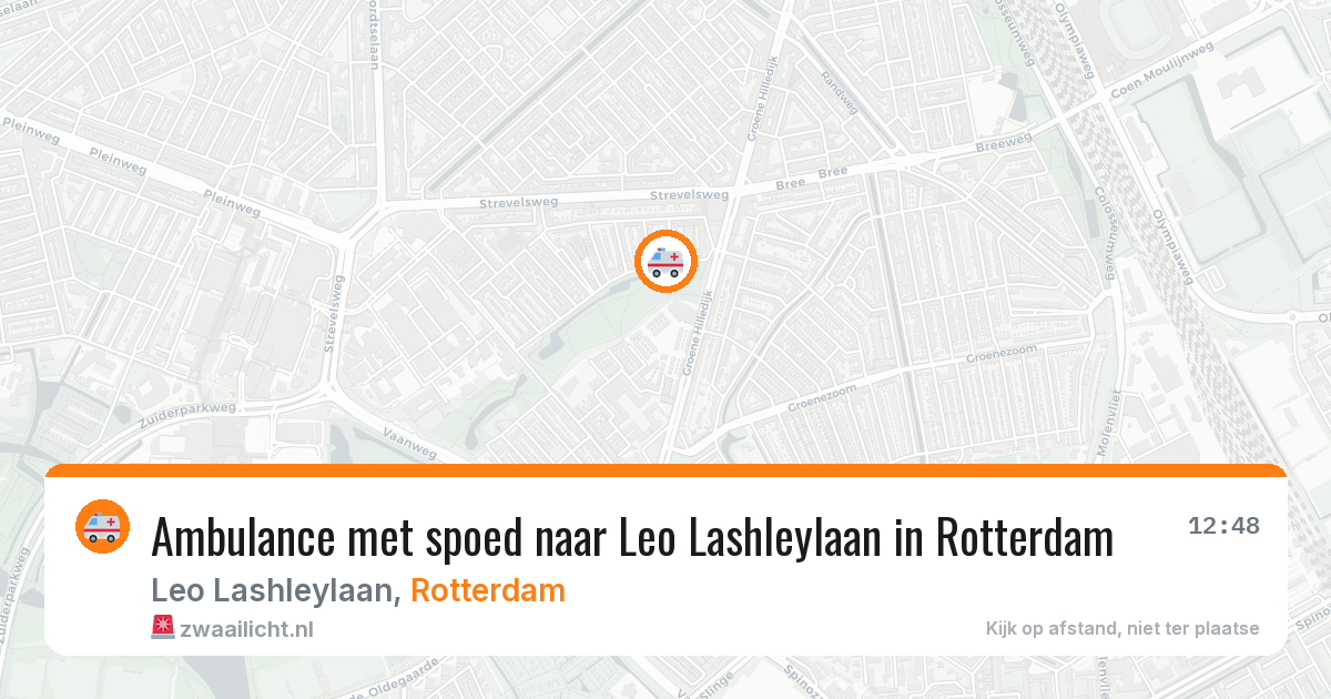 Ambulance met spoed naar Leo Lashleylaan in Rotterdam — 5 jul 2026