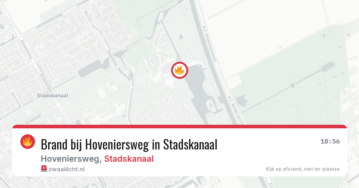 Brand bij Hoveniersweg in Stadskanaal — 28 jul 2026