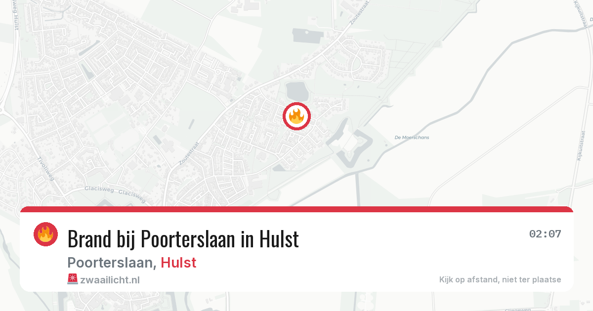 Brand bij Poorterslaan in Hulst — 5 jul 2026