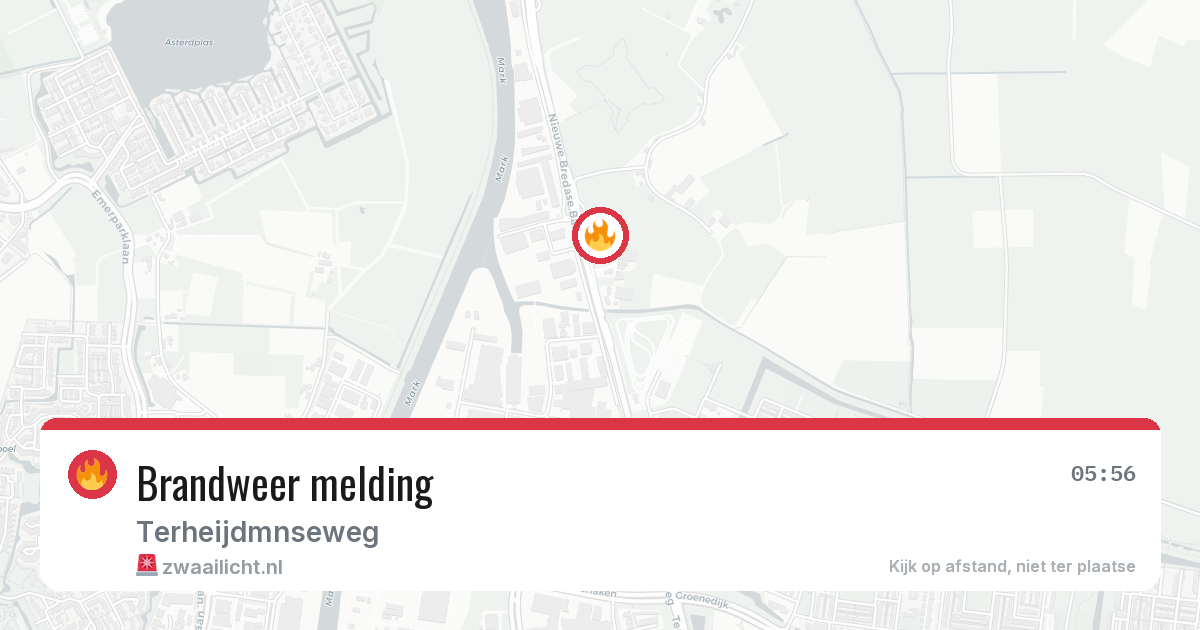 Brandweer melding — 1 jul 2026