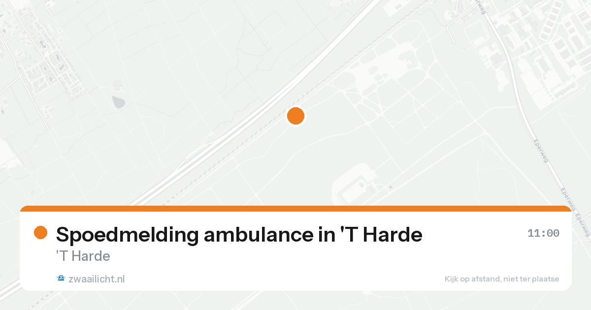 Spoedmelding ambulance in 'T Harde — 20 aug 2026