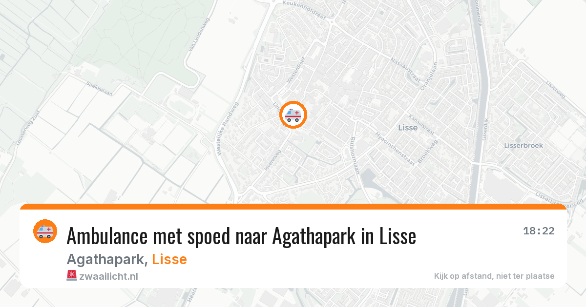 Ambulance met spoed naar Agathapark in Lisse — 10 feb 2026