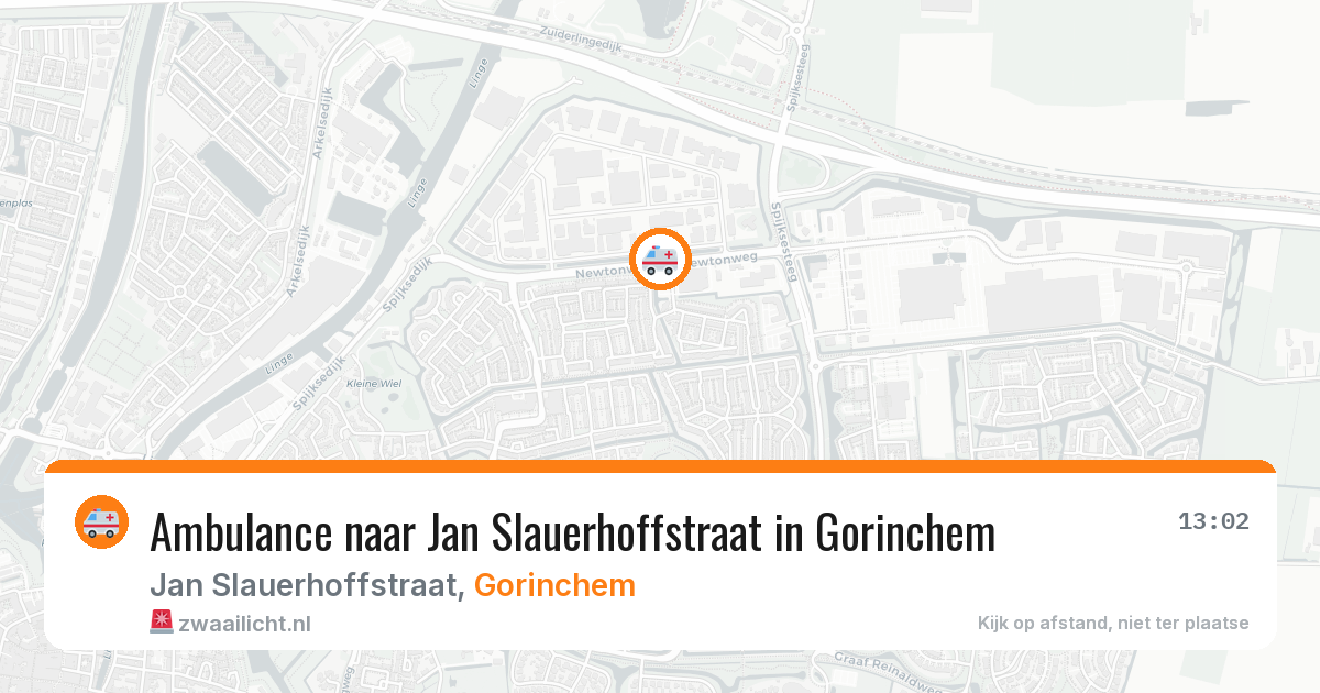 Ambulance naar Jan Slauerhoffstraat in Gorinchem — 6 jun 2026