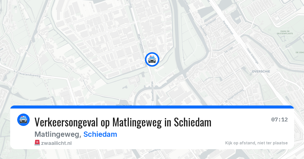 Verkeersongeval op Matlingeweg in Schiedam — 23 jun 2026
