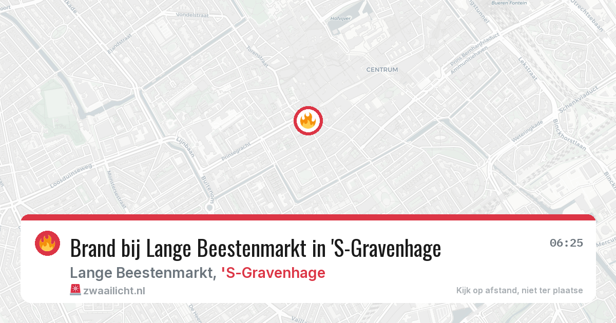 Brand bij Lange Beestenmarkt in 'S-Gravenhage — 3 mei 2026