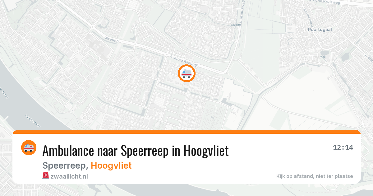 Ambulance naar Speerreep in Hoogvliet — 19 jun 2026