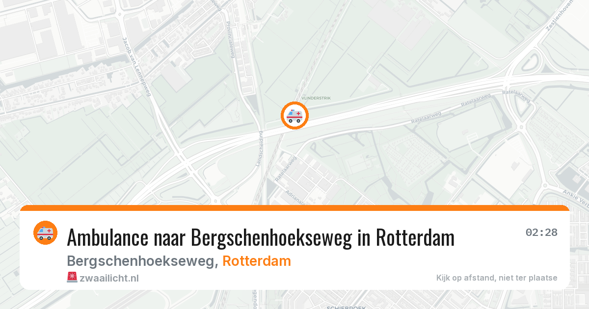 Ambulance naar Bergschenhoekseweg in Rotterdam — 31 mei 2026