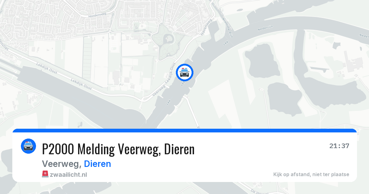 P2000 Melding Veerweg, Dieren — 24 apr 2026