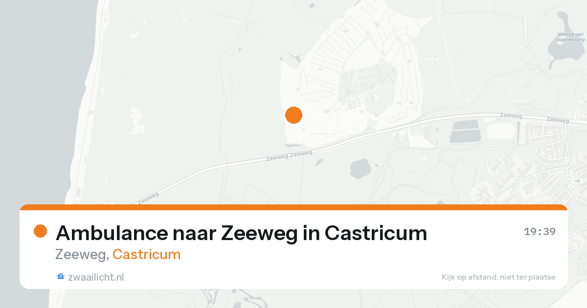 Ambulance naar Zeeweg in Castricum — 16 aug 2026