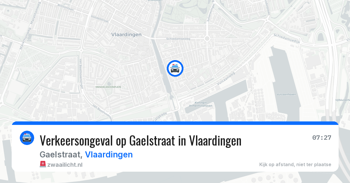 Verkeersongeval op Gaelstraat in Vlaardingen — 29 apr 2026
