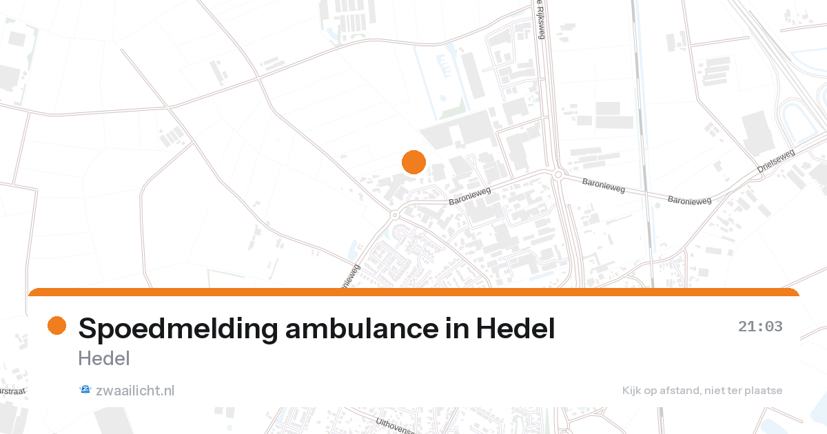 Spoedmelding ambulance in Hedel — 24 aug 2026
