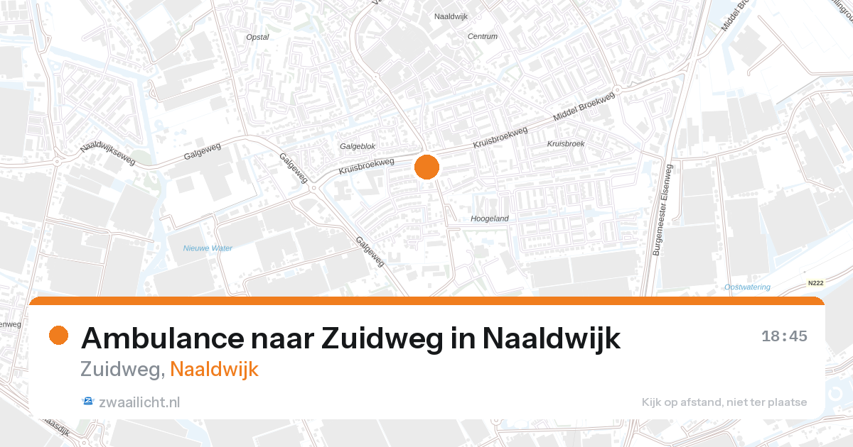 Ambulance naar Zuidweg in Naaldwijk — 28 aug 2026