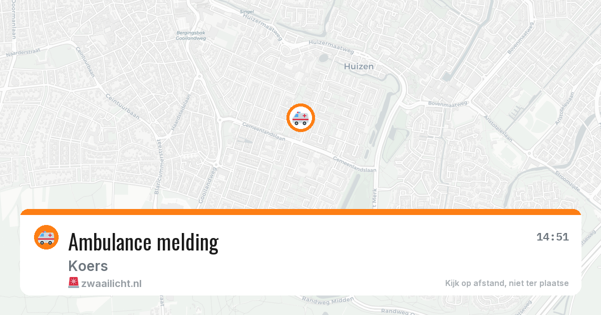 Ambulance melding — 13 jun 2026