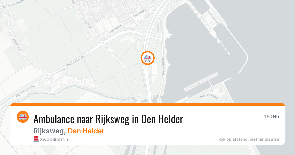 Ambulance naar Rijksweg in Den Helder — 22 jul 2026