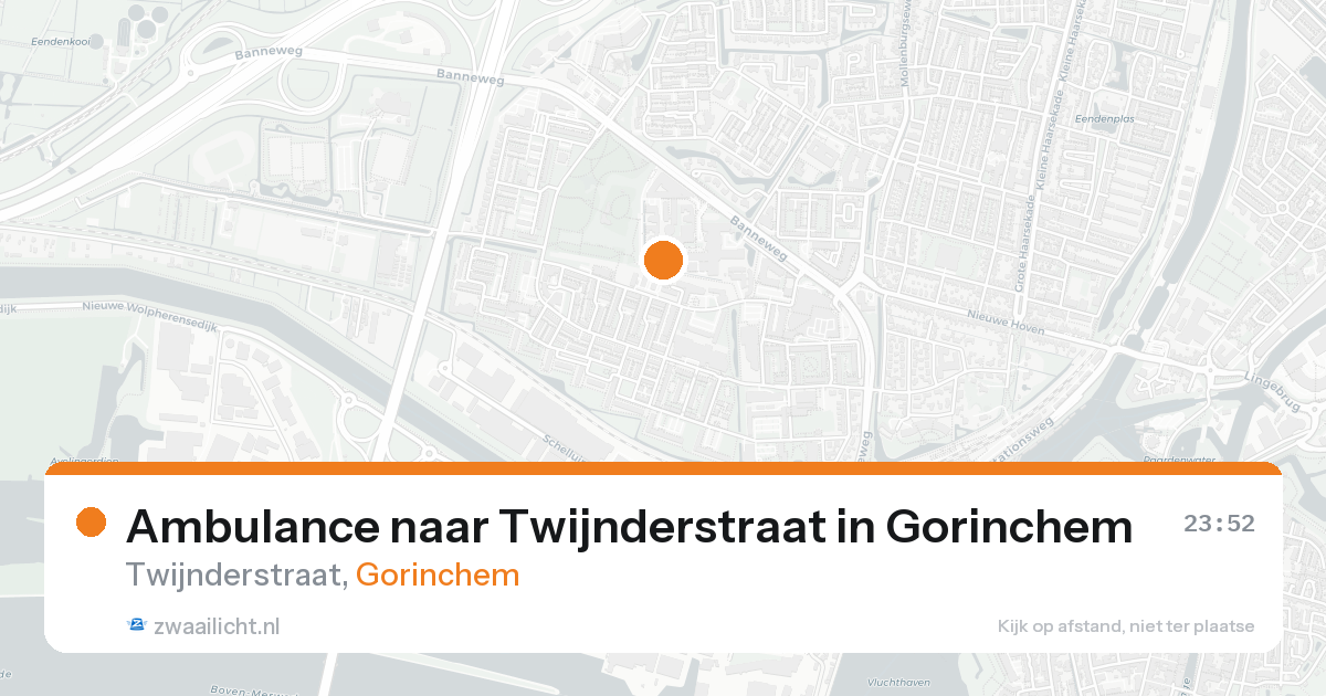 Ambulance naar Twijnderstraat in Gorinchem — 21 aug 2026