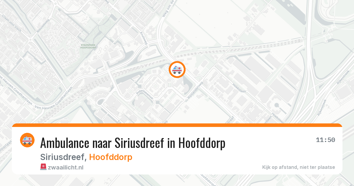 Ambulance naar Siriusdreef in Hoofddorp — 30 jul 2026