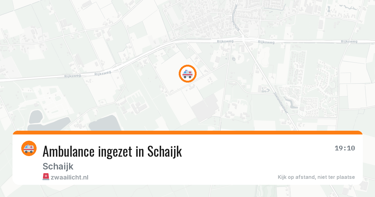 Ambulance ingezet in Schaijk — 11 aug 2026
