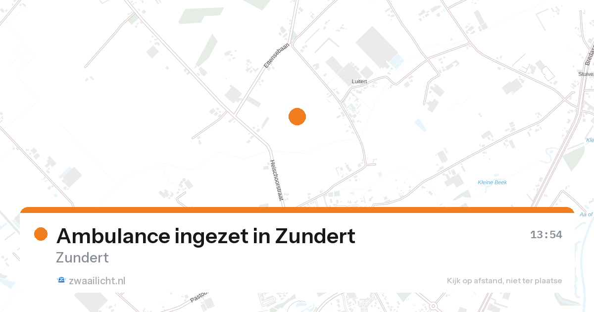 Ambulance ingezet in Zundert — 29 jun 2026