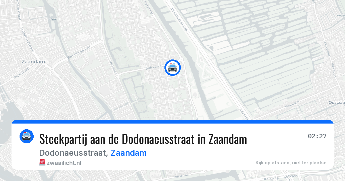 Steekpartij aan de Dodonaeusstraat in Zaandam — 23 mei 2026