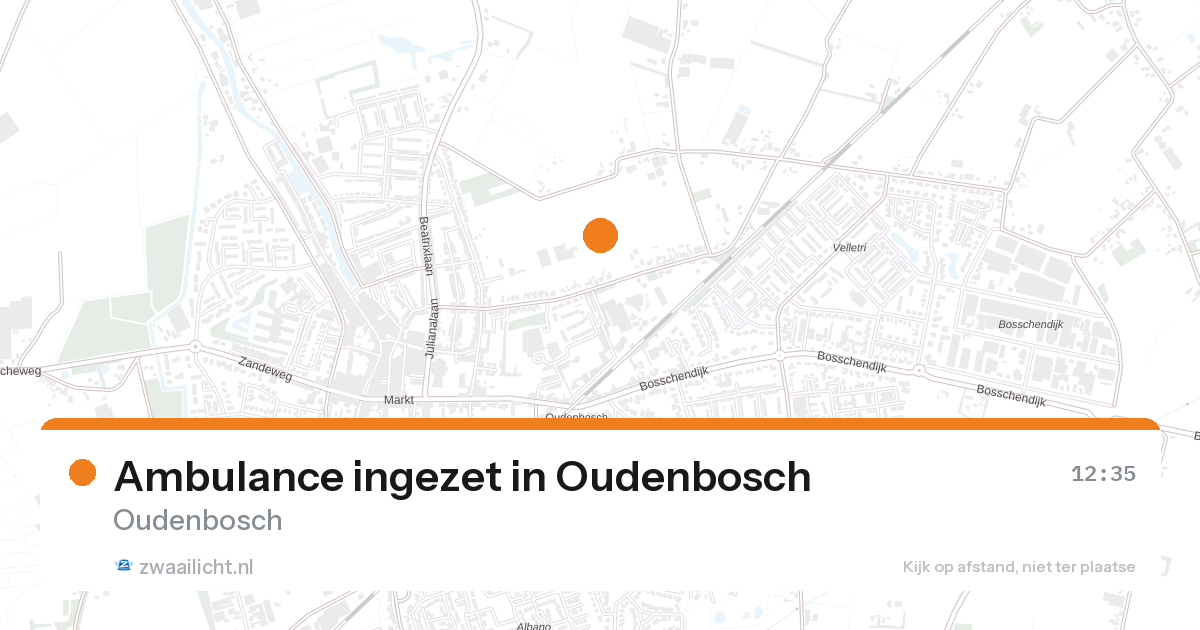 Ambulance ingezet in Oudenbosch — 27 aug 2026