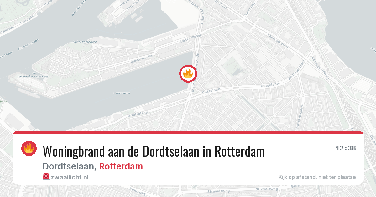 Woningbrand aan de Dordtselaan in Rotterdam — 2 mrt 2026