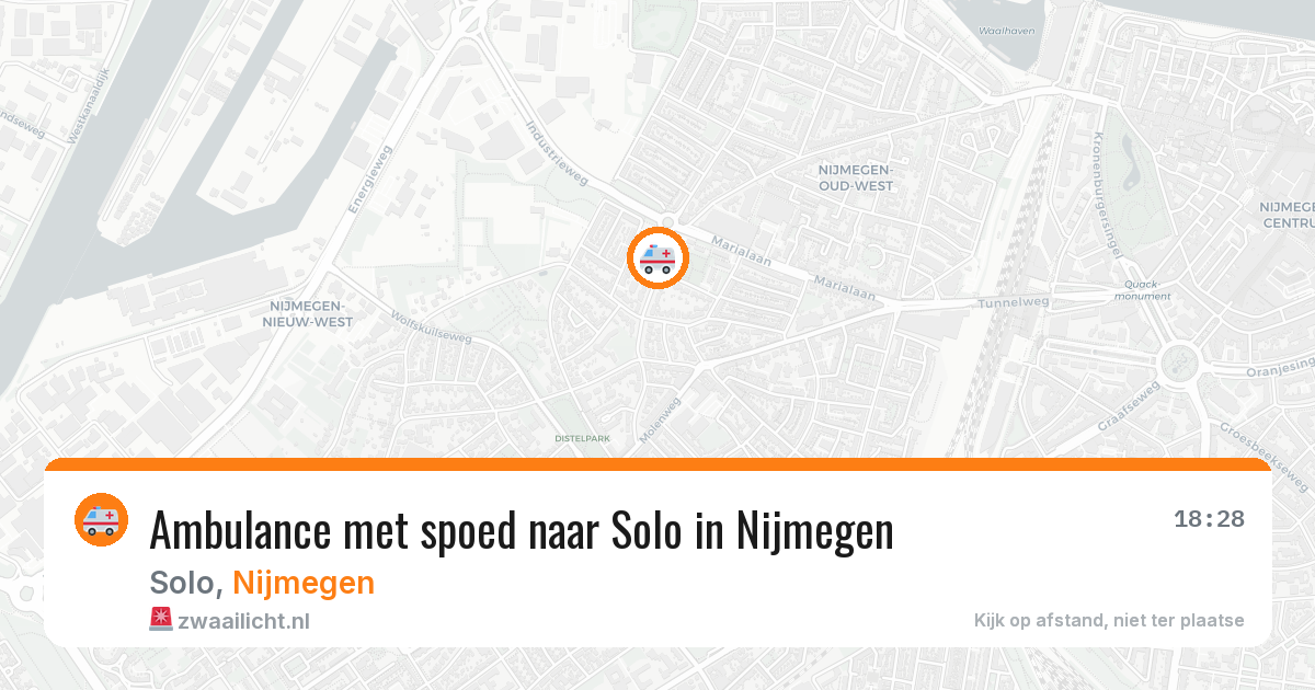 Ambulance met spoed naar Solo in Nijmegen — 21 mei 2026