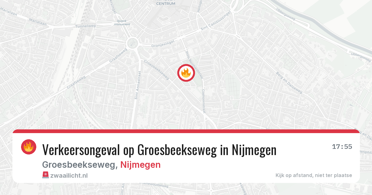 Verkeersongeval op Groesbeekseweg in Nijmegen — 9 mei 2026