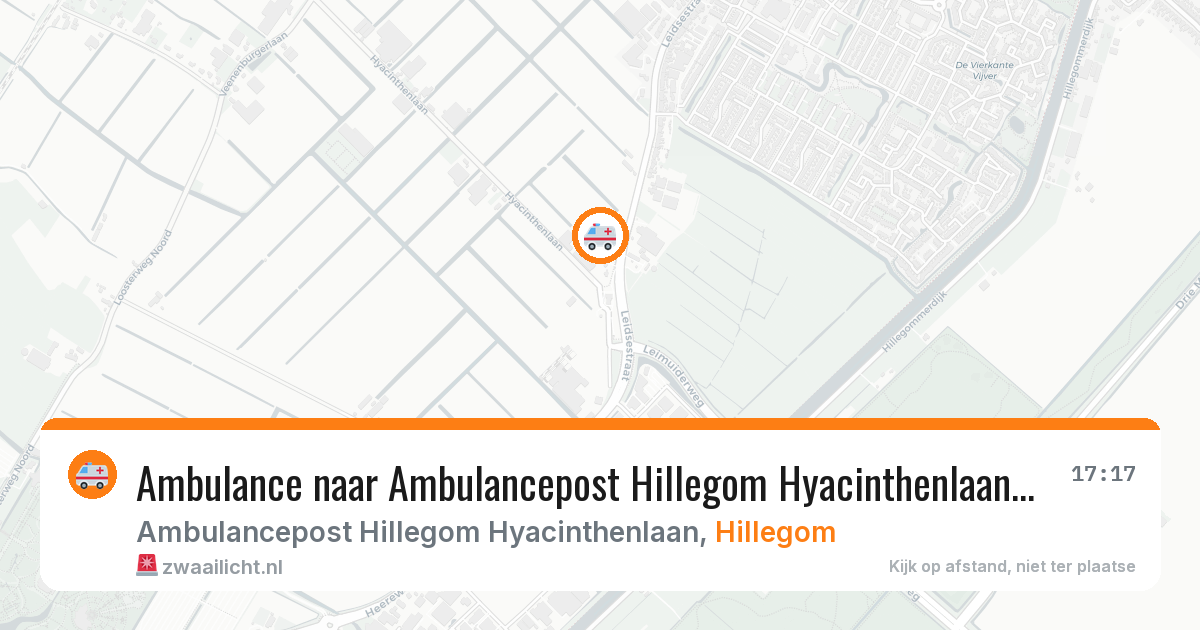Ambulance naar Ambulancepost Hillegom Hyacinthenlaan in Hillegom — 8 feb 2026