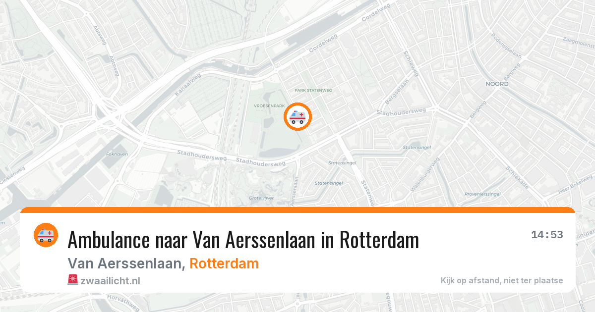 Ambulance naar Van Aerssenlaan in Rotterdam — 6 jun 2026