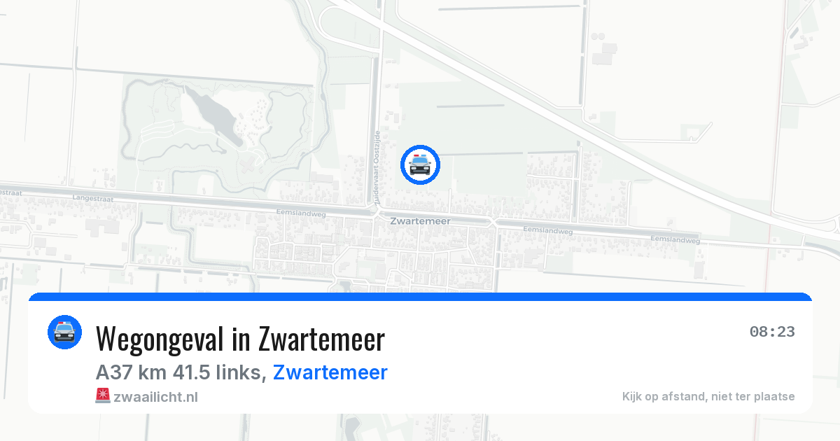 Wegongeval in Zwartemeer — 20 jun 2026