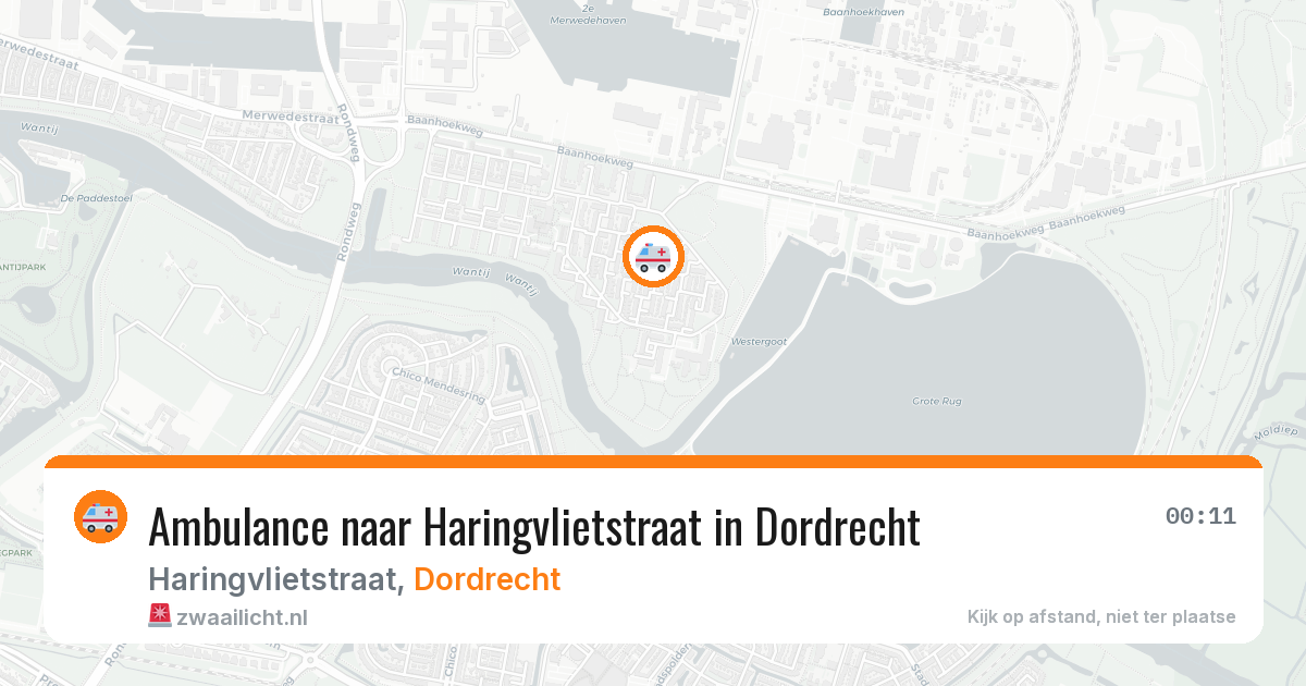 Ambulance naar Haringvlietstraat in Dordrecht — 29 jun 2026