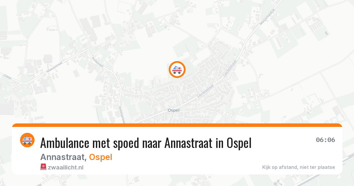 Ambulance met spoed naar Annastraat in Ospel — 7 jul 2026