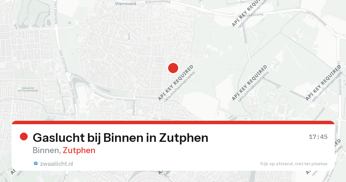 Gaslucht bij Binnen in Zutphen — 25 aug 2026