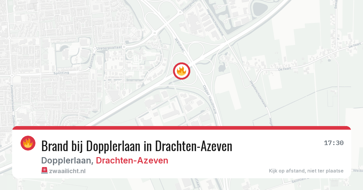 Brand bij Dopplerlaan in Drachten-Azeven — 1 jul 2026