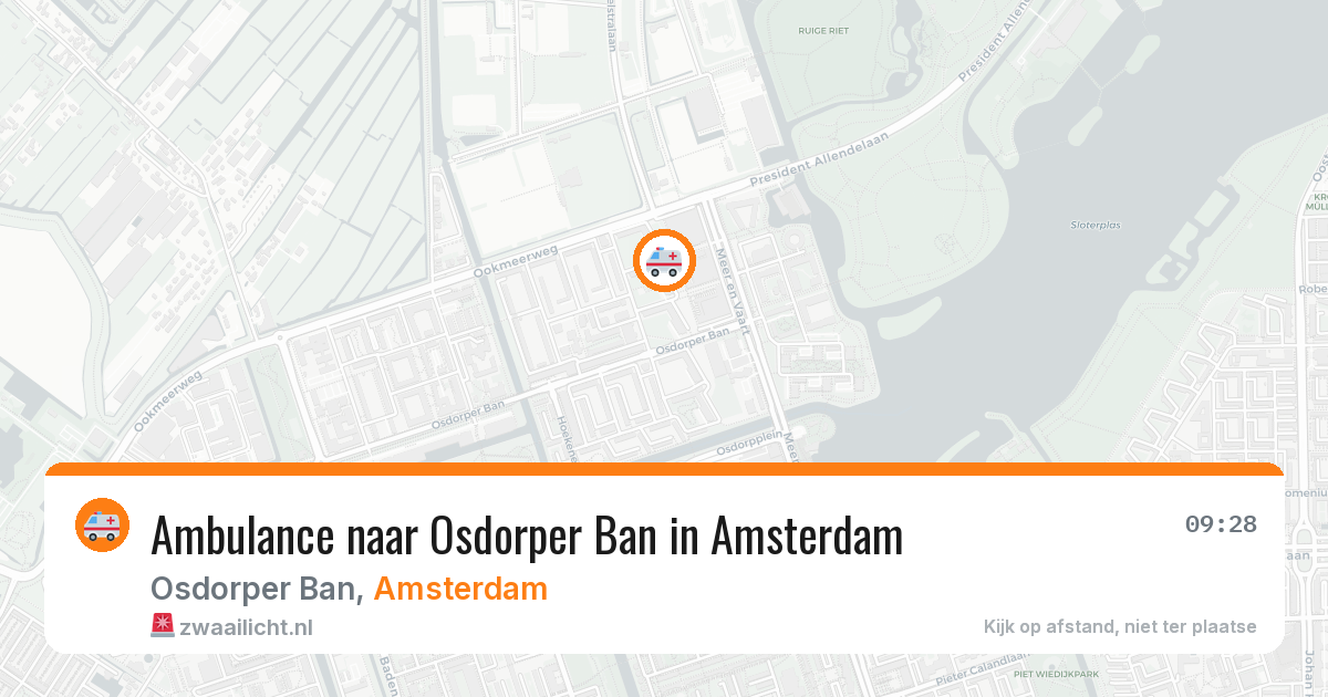 Ambulance naar Osdorper Ban in Amsterdam — 31 mrt 2026
