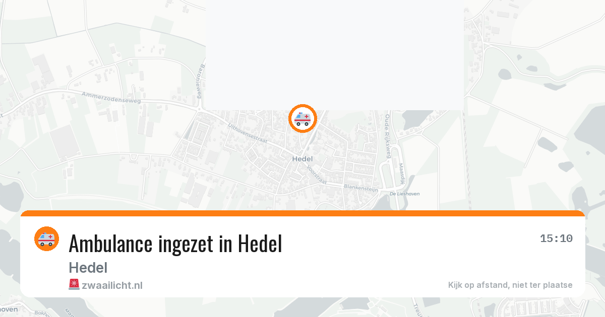 Ambulance ingezet in Hedel — 29 jul 2026