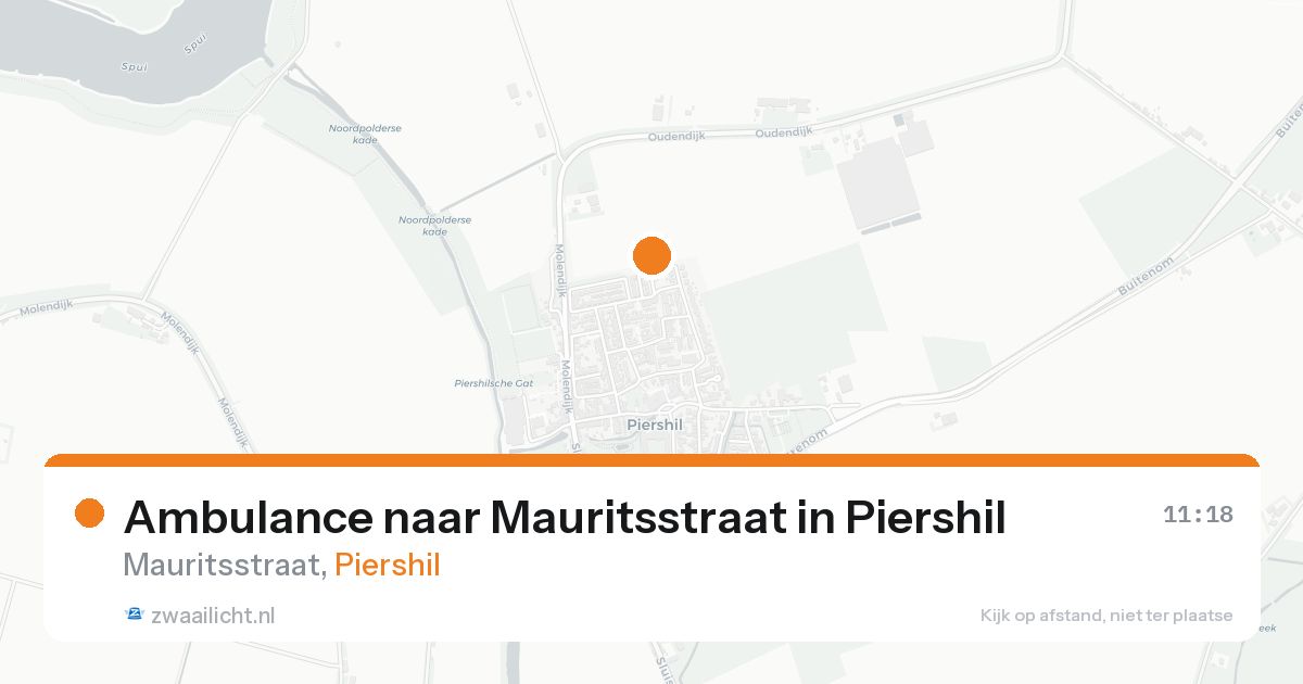 Ambulance naar Mauritsstraat in Piershil — 25 mrt 2026