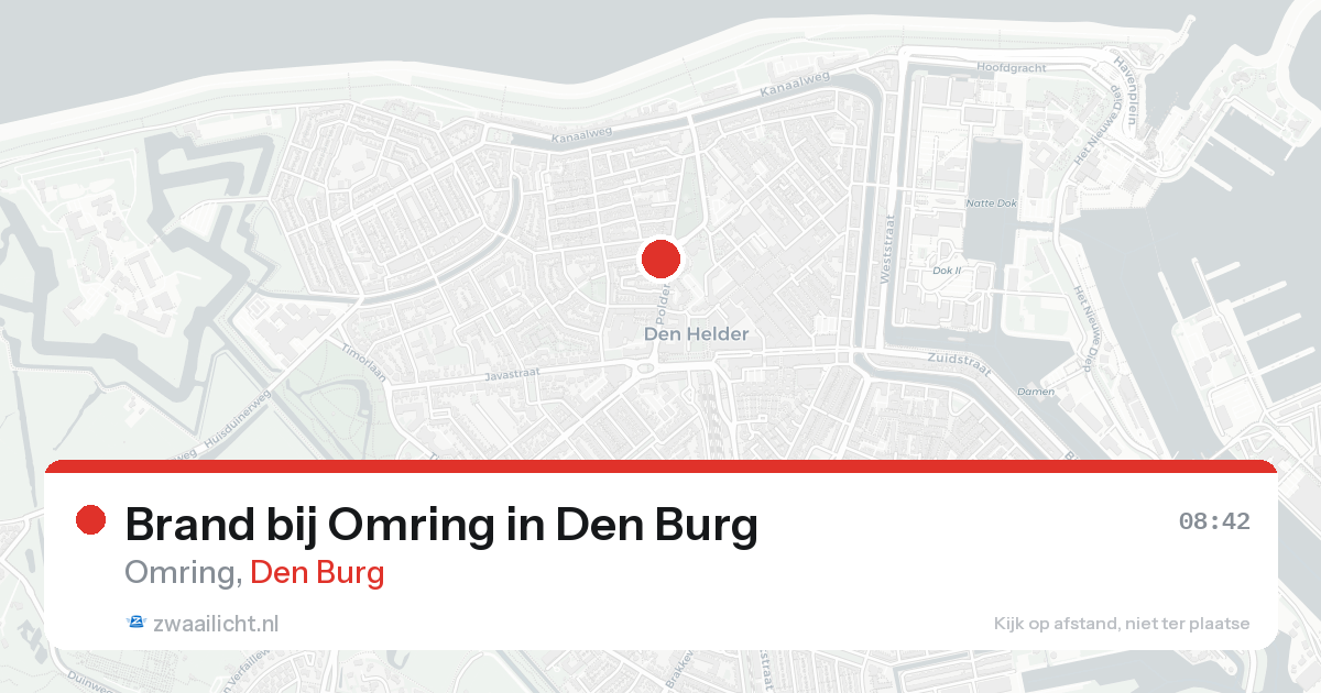Brand bij Omring in Den Burg — 21 mei 2026