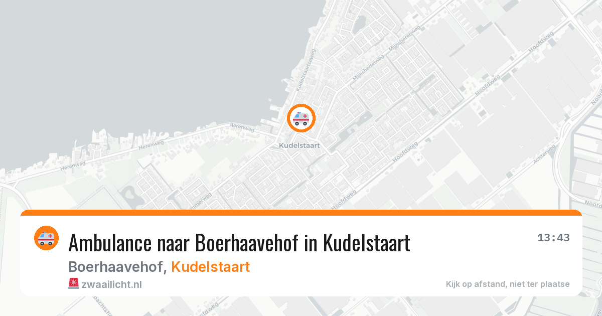 Ambulance naar Boerhaavehof in Kudelstaart — 29 jul 2026