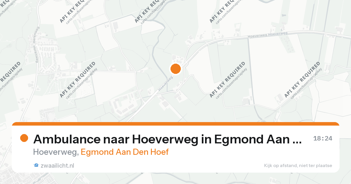 Ambulance naar Hoeverweg in Egmond Aan Den Hoef — 24 aug 2026