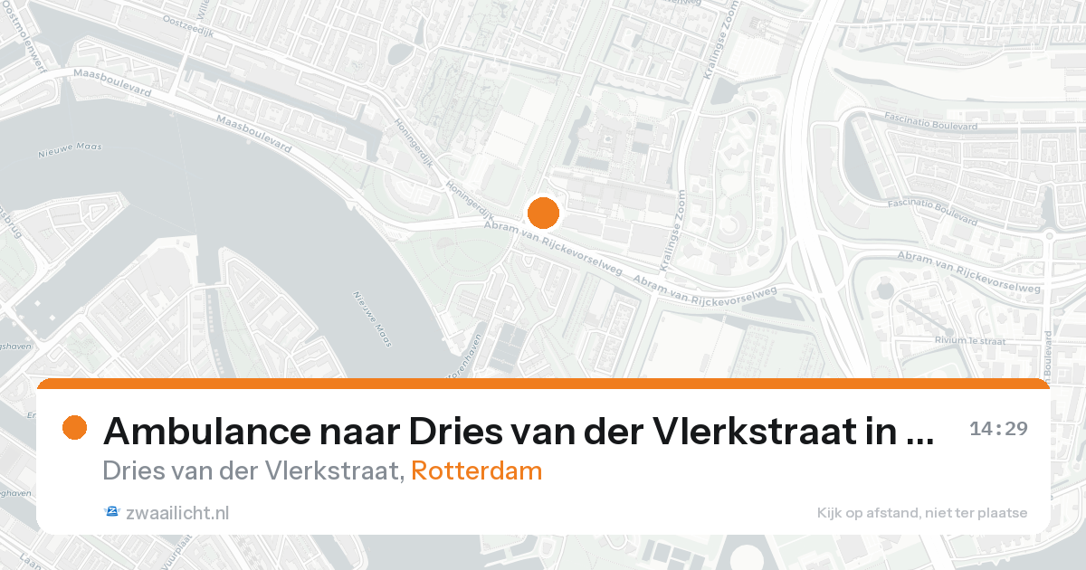 Ambulance naar Dries van der Vlerkstraat in Rotterdam — 25 aug 2026