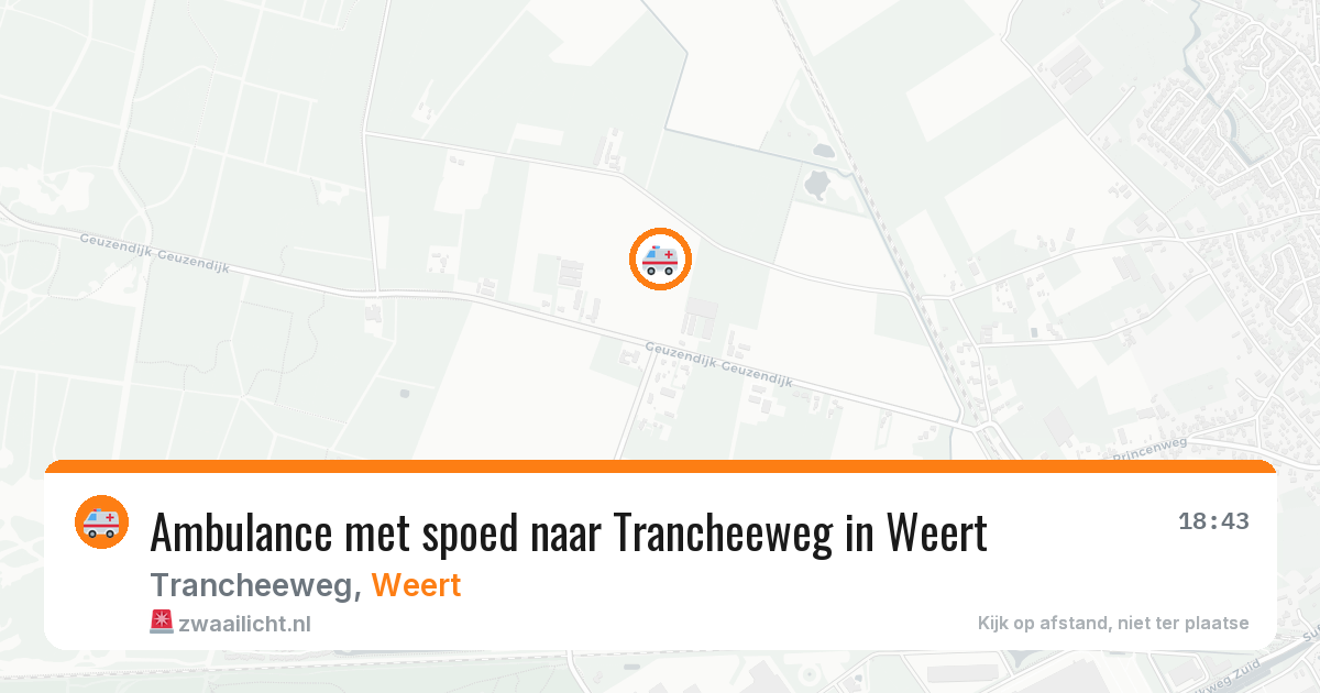 Ambulance met spoed naar Trancheeweg in Weert — 27 jan 2026