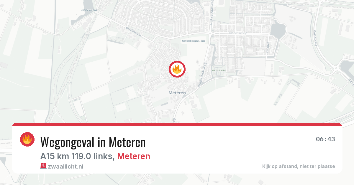 Wegongeval in Meteren — 2 apr 2026