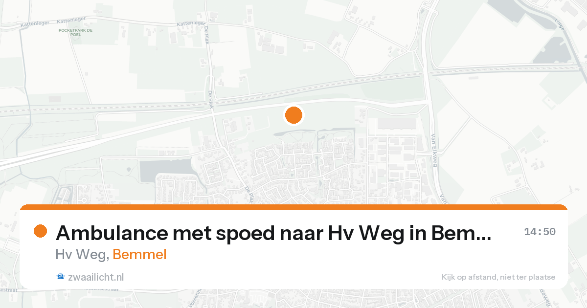 Ambulance met spoed naar Hv Weg in Bemmel — 18 aug 2026