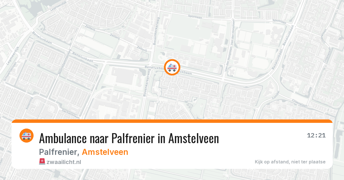 Ambulance naar Palfrenier in Amstelveen — 30 jun 2026