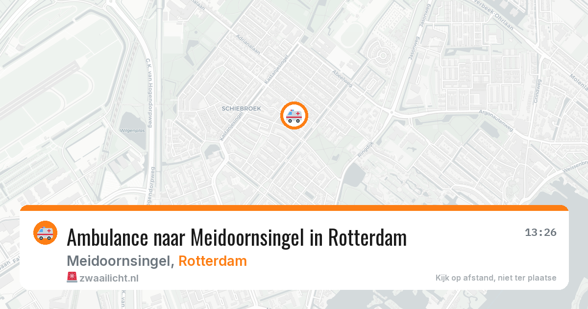 Ambulance naar Meidoornsingel in Rotterdam — 15 mei 2026