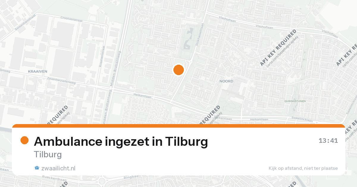 Ambulance ingezet in Tilburg — 26 aug 2026