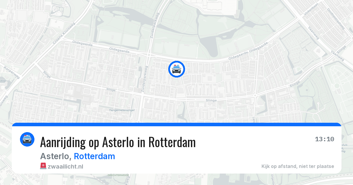 Aanrijding op Asterlo in Rotterdam — 5 jul 2026